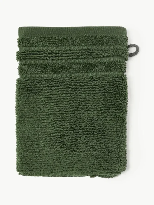 Washandjes Luxe met gestreepte rand, 2 stuks