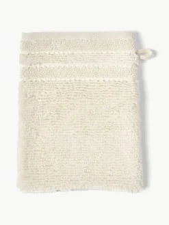 Washandjes Luxe met gestreepte rand, 2 stuks