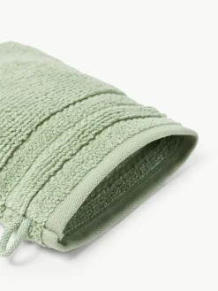 Washandjes Luxe met gestreepte rand, 2 stuks