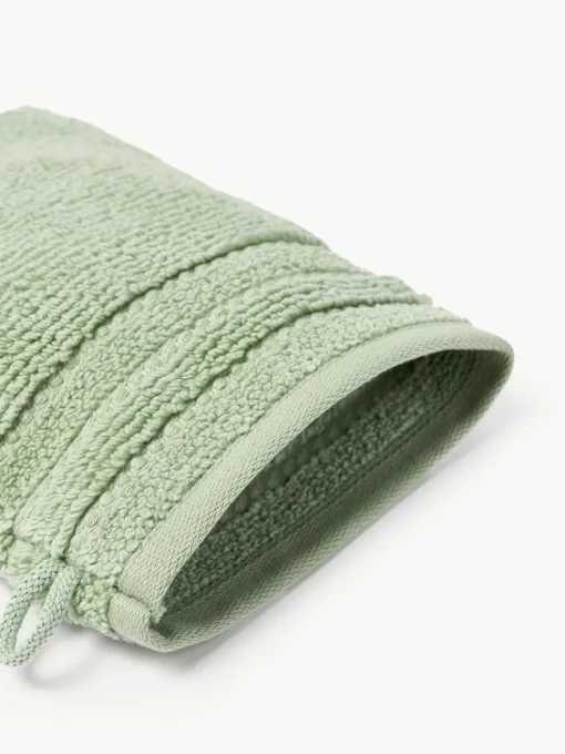 Washandjes Luxe met gestreepte rand, 2 stuks