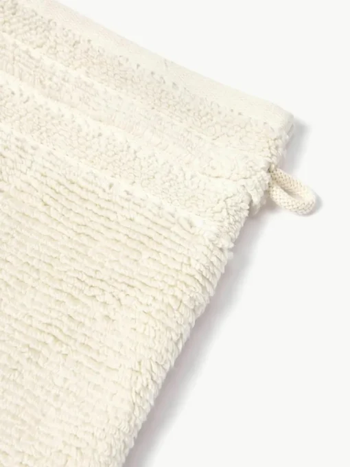 Washandjes Luxe met gestreepte rand, 2 stuks