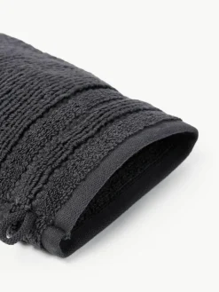 Washandjes Luxe met gestreepte rand, 2 stuks