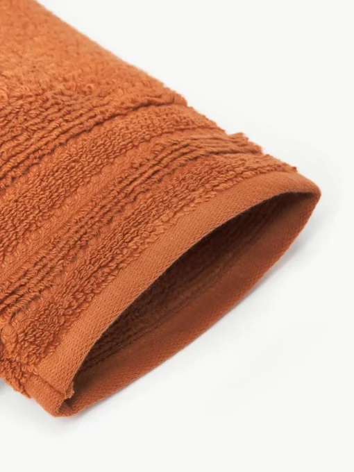 Washandjes Luxe met gestreepte rand, 2 stuks