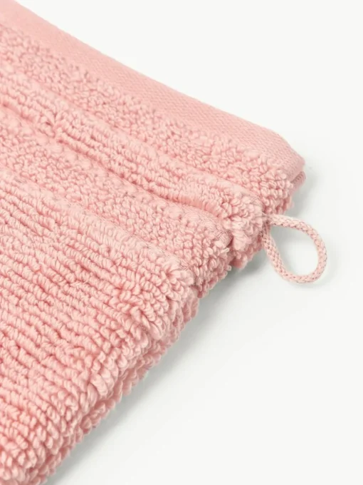 Washandjes Luxe met gestreepte rand, 2 stuks