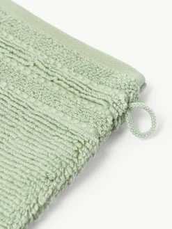 Washandjes Luxe met gestreepte rand, 2 stuks