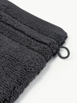 Washandjes Luxe met gestreepte rand, 2 stuks