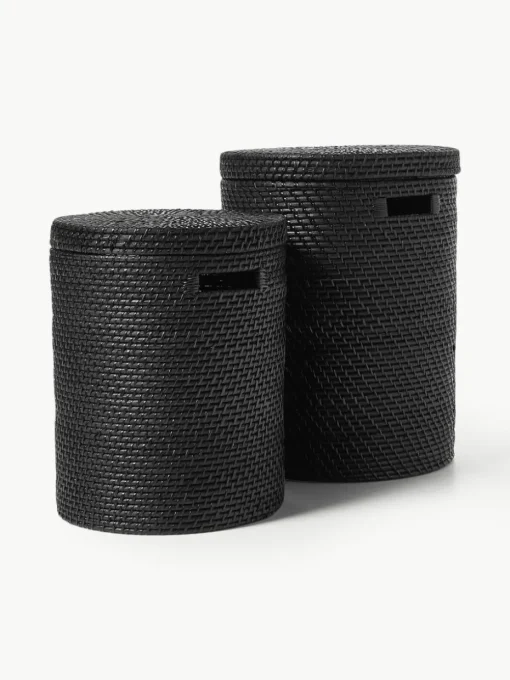 Wasmanden Lurdes met deksel, 2-delig