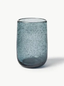 Waterglazen Bari met luchtbellen, 6 stuks