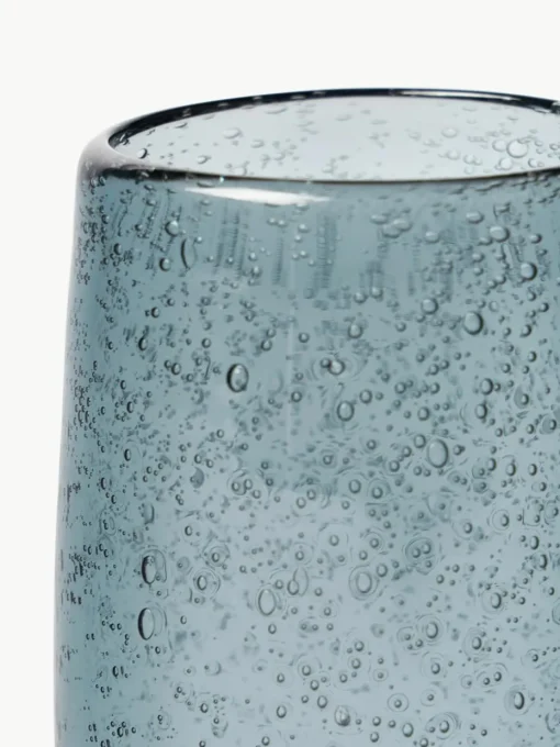 Waterglazen Bari met luchtbellen, 6 stuks
