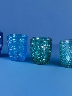 Waterglazen Bicchieri met structuurpatroon, 6-delig