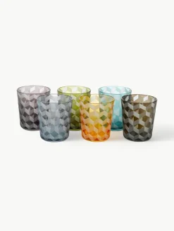 Waterglazen Blocks, set van 6