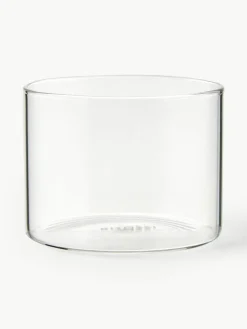 Waterglazen Boro van borosilicaatglas, 6 stuks