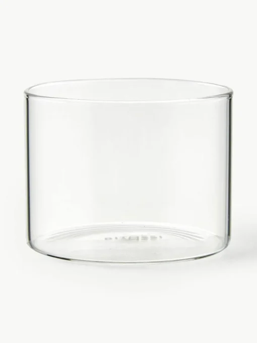 Waterglazen Boro van borosilicaatglas, 6 stuks