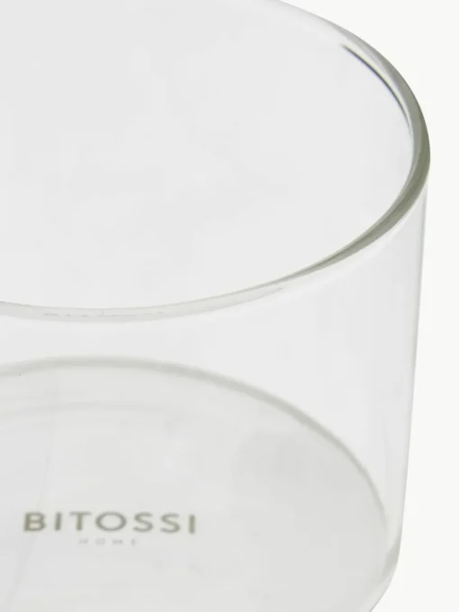 Waterglazen Boro van borosilicaatglas, 6 stuks