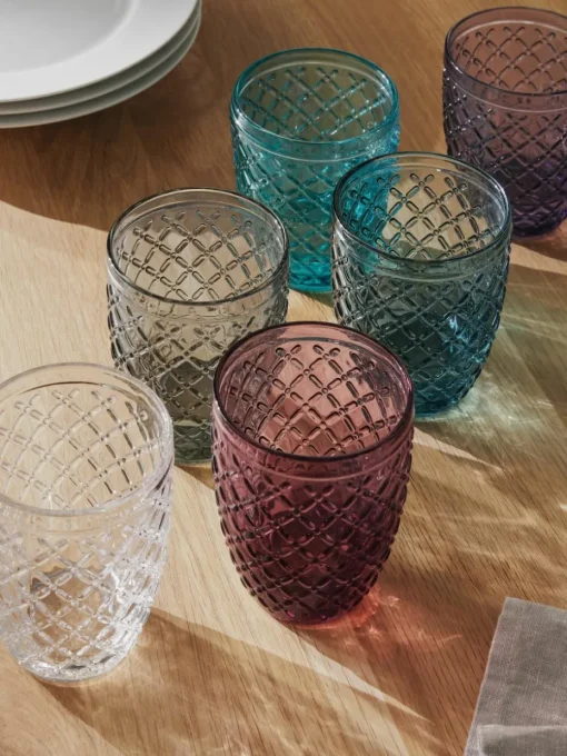 Waterglazen Castle, set van 6