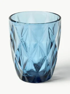 Waterglazen Colorado met structuurpatroon, 4-delig