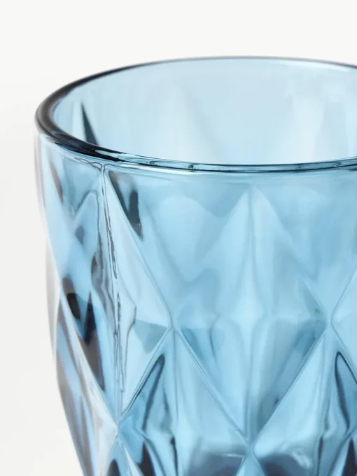 Waterglazen Colorado met structuurpatroon, 4 stuks