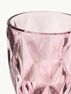 Waterglazen Colorado met structuurpatroon, 4 stuks