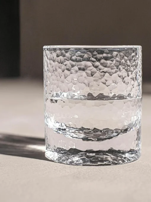 Waterglazen Forma met gestructureerde oppervlak, 2 stuks