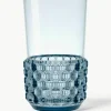 Waterglazen Jellies met structuurpatroon, 4 stuks