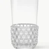 Waterglazen Jellies met structuurpatroon, 4 stuks