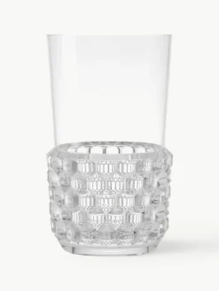 Waterglazen Jellies met structuurpatroon, 4 stuks