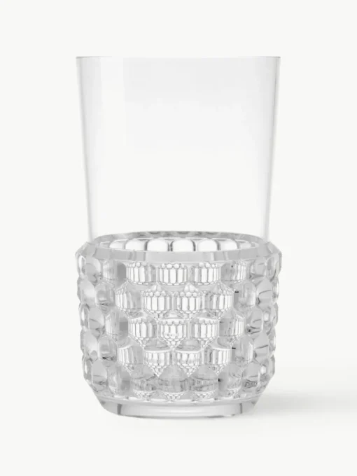 Waterglazen Jellies met structuurpatroon, 4 stuks