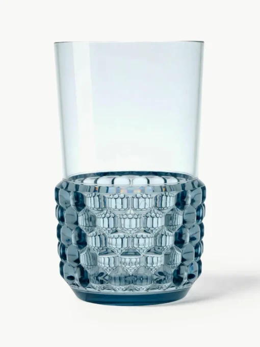 Waterglazen Jellies met structuurpatroon, 4 stuks