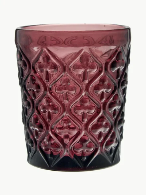 Waterglazen Marrakech met structuurpatroon, set van 6