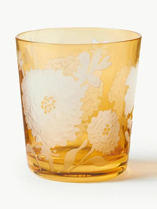 Waterglazen Peony, set van 6