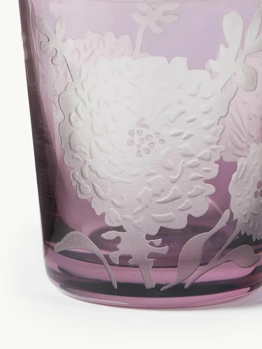 Waterglazen Peony, set van 6