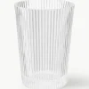 Waterglazen Pilastro met groefreliëf, 6 stuks