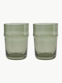 Waterglazen Rain met luchtbellen, 2 stuks