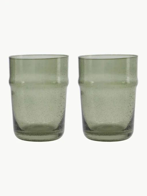 Waterglazen Rain met luchtbellen, 2 stuks