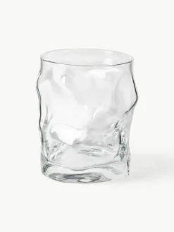 Waterglazen Sorgente in organische vorm, 6 stuks