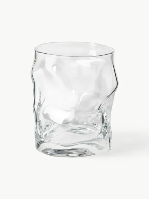 Waterglazen Sorgente in organische vorm, 6 stuks