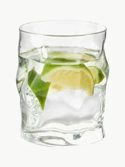 Waterglazen Sorgente in organische vorm, 6 stuks