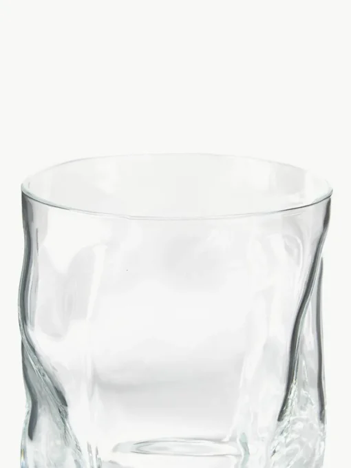 Waterglazen Sorgente in organische vorm, 6 stuks