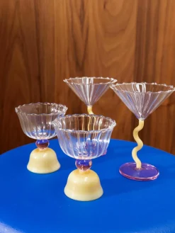 Waterglazen Tulip uit borosilicaatglas, 2 stuks