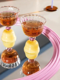 Waterglazen Tulip uit borosilicaatglas, 2 stuks