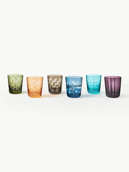 Waterglazenset Cuttings, set van 6