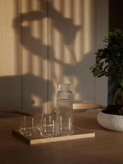 Waterkaraf Minna met groefreliëf, 1.1 L