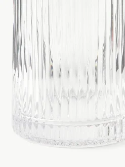 Waterkaraf Minna met groefreliëf en goudkleurige rand, 1.1 L