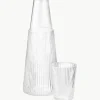 Waterkaraf Pilastro met glas, 1 L, set van 2