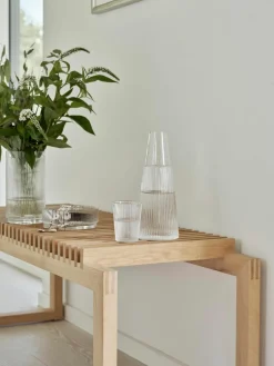 Waterkaraf Pilastro met glas, 1 L, set van 2