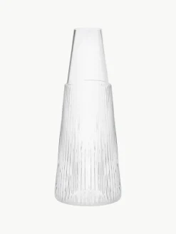 Waterkaraf Pilastro met glas, 1 L, set van 2