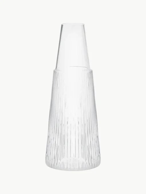 Waterkaraf Pilastro met glas, 1 L, set van 2