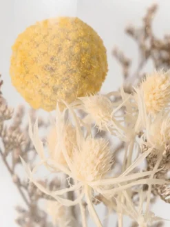 Waxinelichthouder Eleonora met droogbloemen, set van 2