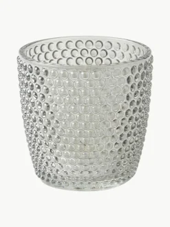 Waxinelichthouder Marilu van glas, set van 4