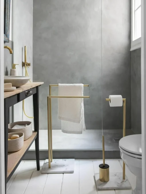 WC-papierhouder Albany met toiletborstel